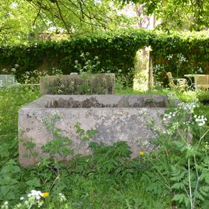 An 18th century large stone trough