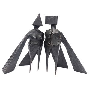 Maquette VIII Two Winged Figures 