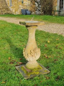 An early 20th century sandstone sundial