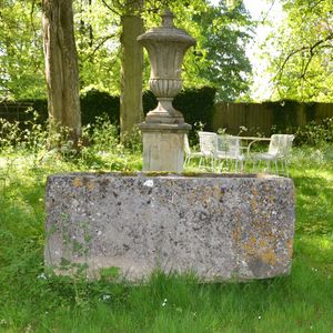 An 18th century large stone trough