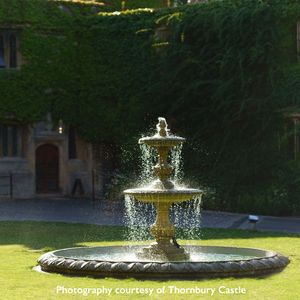 Filler: The Two Tier Fountain with Decorative Circular Pool Surround