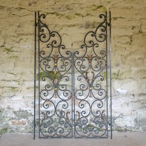 A pair of continental forged iron gates