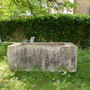 An 18th century large stone trough