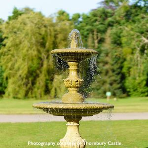 Filler: The Two Tier Fountain with Decorative Circular Pool Surround
