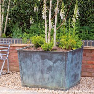 Filler: The Square Copper Planter - Very Large