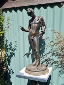 A verdigris bronze model of Dionysus 