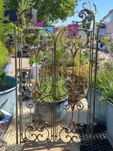 A pair of continental forged iron gates