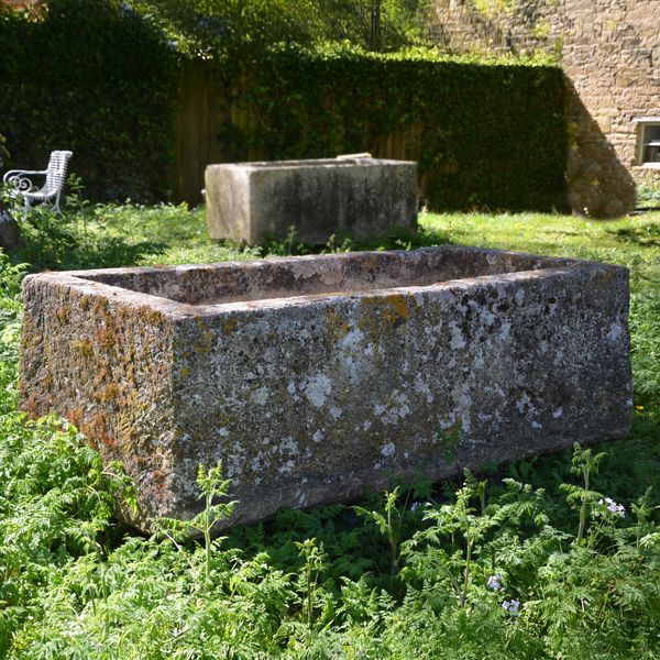 An 18th century large stone trough