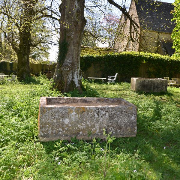 An 18th century large stone trough