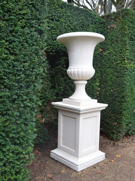 The Campana Urn on Plinth with Fielded Panels