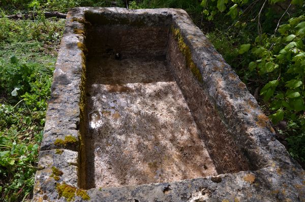 An 18th century large stone trough