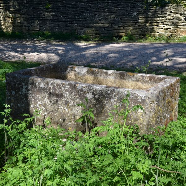 An 18th century large stone trough