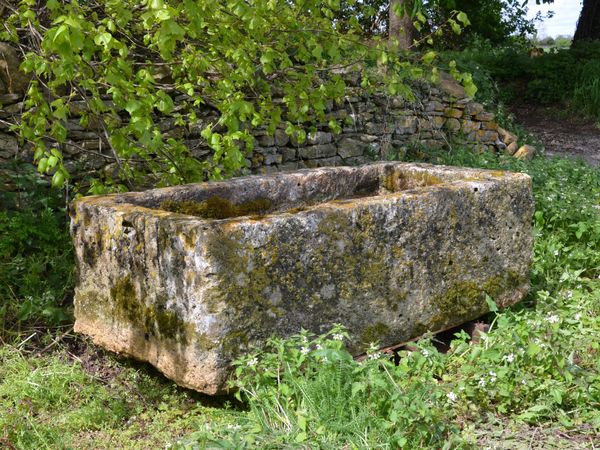 An 18th century large stone trough