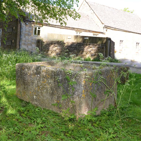 An 18th century large stone trough