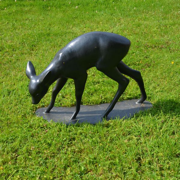A bronze "Fawn" by Lilli Kerzinger-Werth