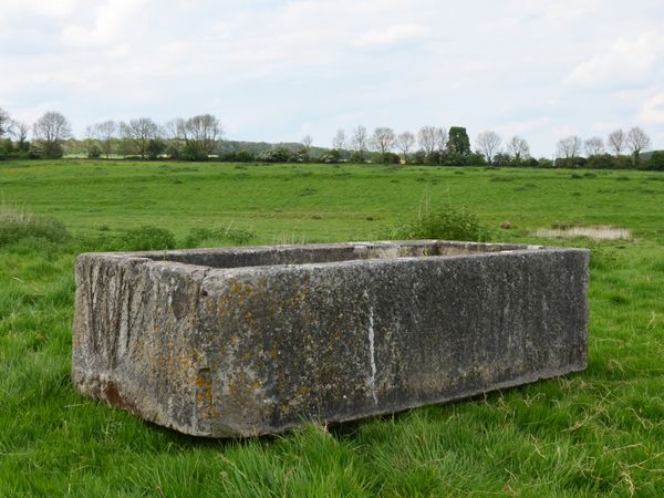 An 18th century large stone trough