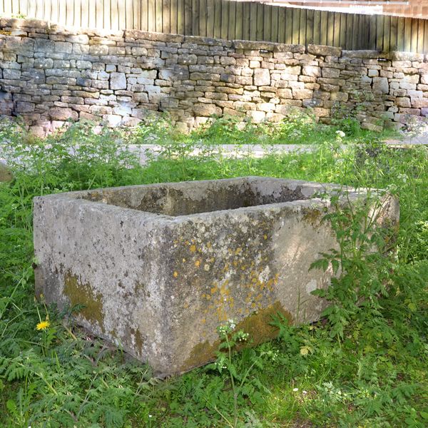 An 18th century large stone trough