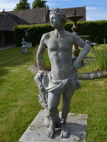 A fine 18th century lead figure of Apollo by John Cheere 1709–1787 