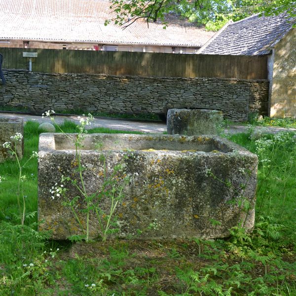 An 18th century large stone trough