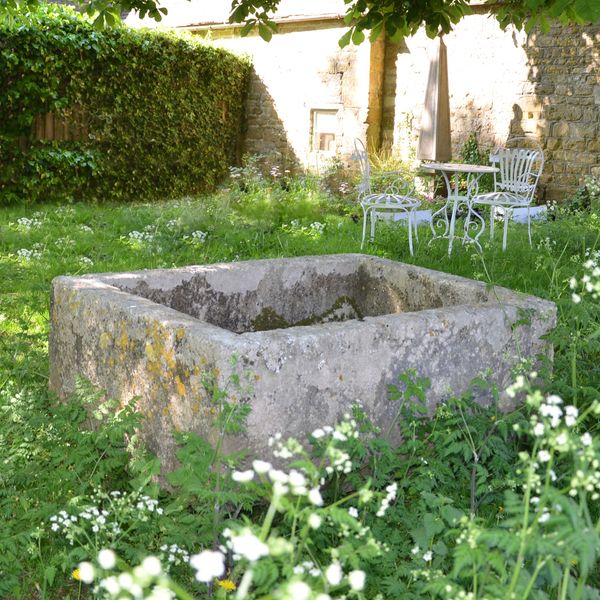 An 18th century large stone trough