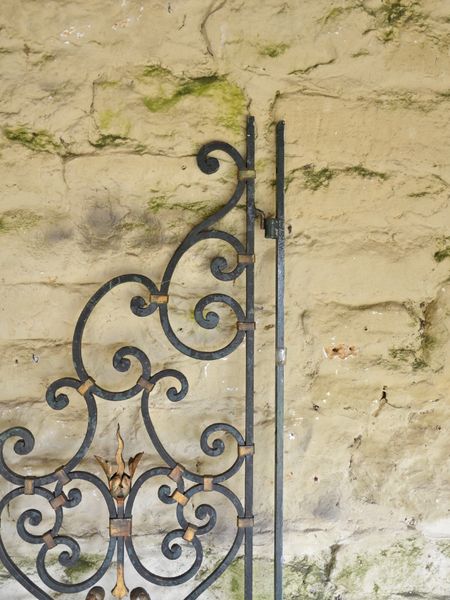 A pair of continental forged iron gates