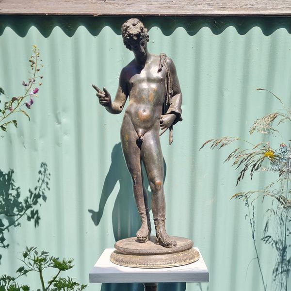 A verdigris bronze model of Dionysus 