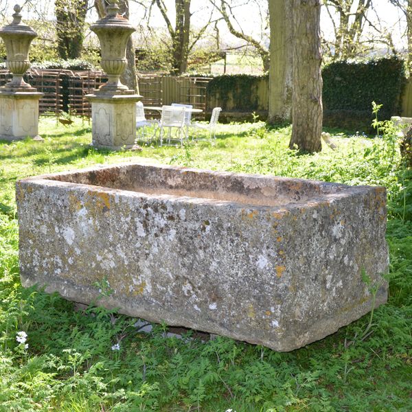 An 18th century large stone trough