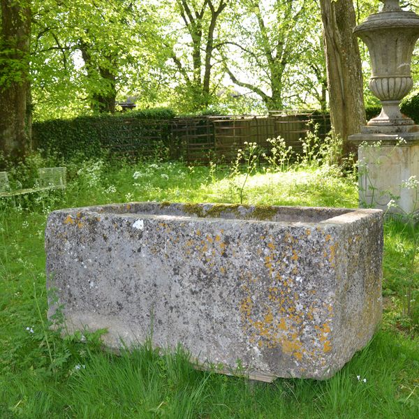 An 18th century large stone trough