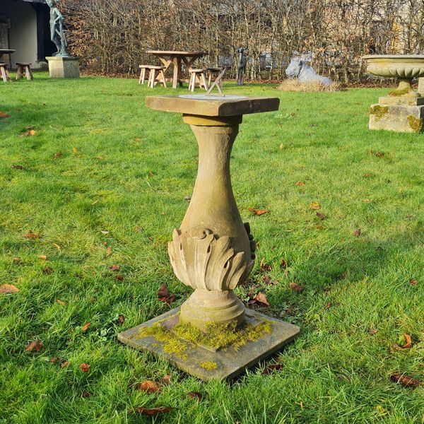 An early 20th century sandstone sundial