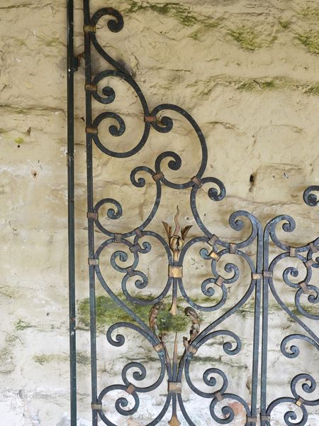 A pair of continental forged iron gates