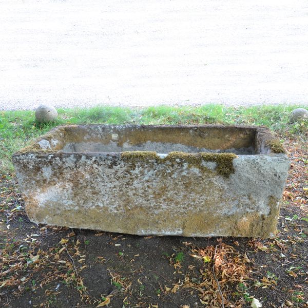 An 18th century large stone trough