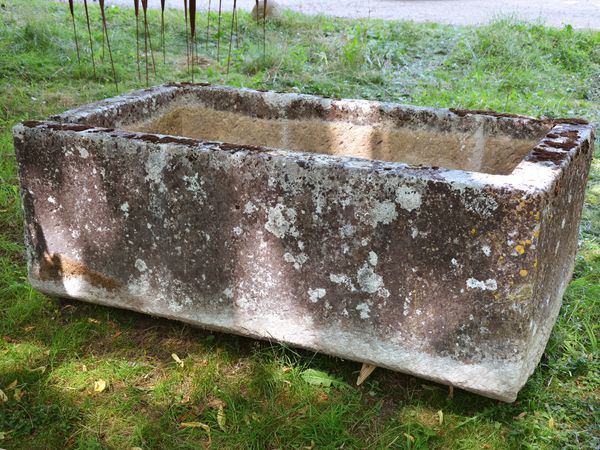 A large 18th century stone trough