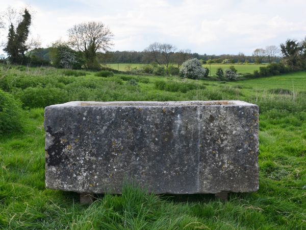 An 18th century large stone trough