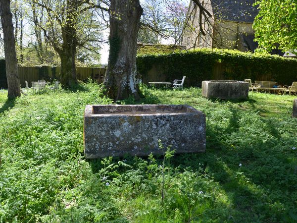 An 18th century large stone trough