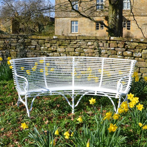 The Semi-Circular Ladderback Garden Seat