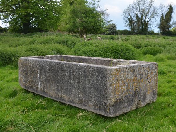 An 18th century large stone trough