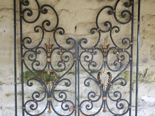 A pair of continental forged iron gates