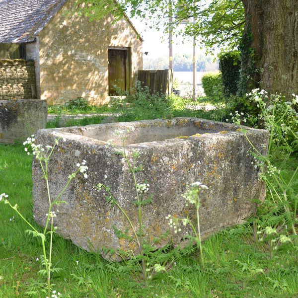 An 18th century large stone trough