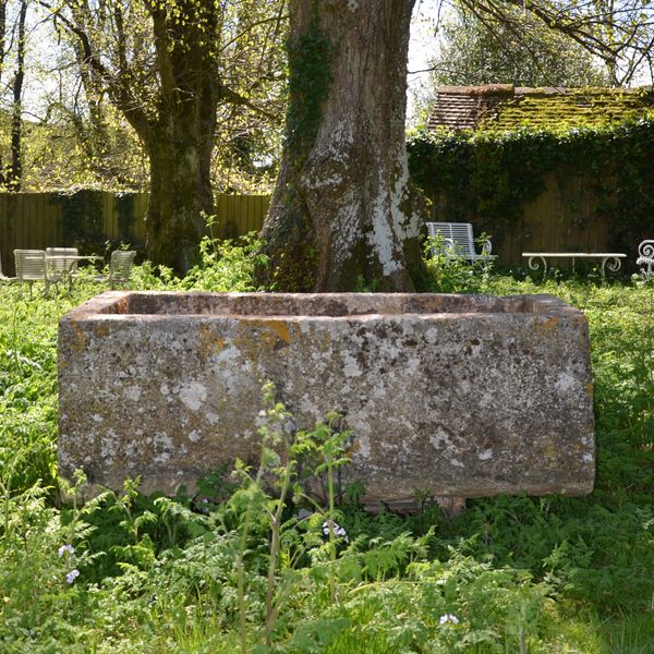 An 18th century large stone trough