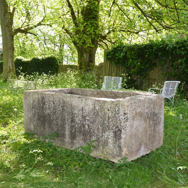 An 18th century large stone trough