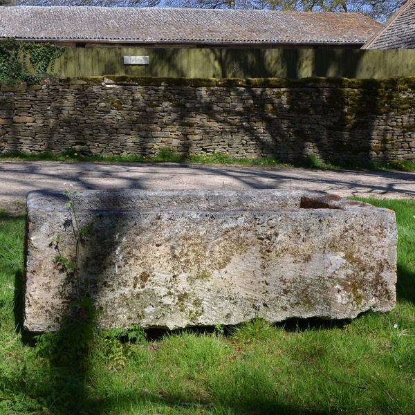 An 18th century large stone trough