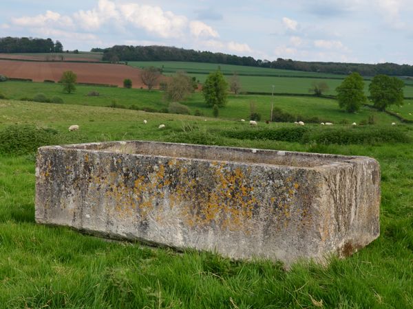 An 18th century large stone trough