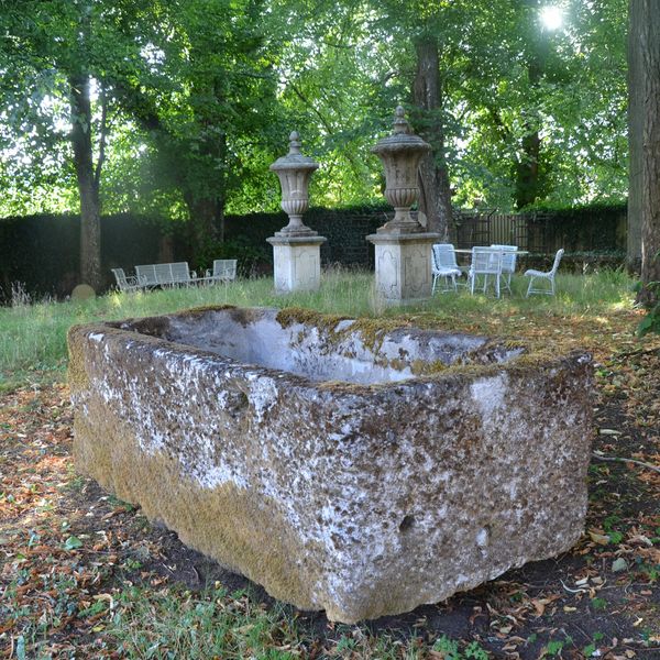 An 18th century large stone trough