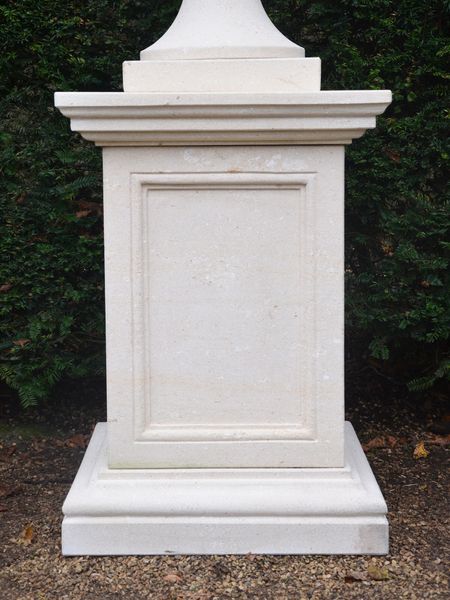 The Campana Urn on Plinth with Fielded Panels