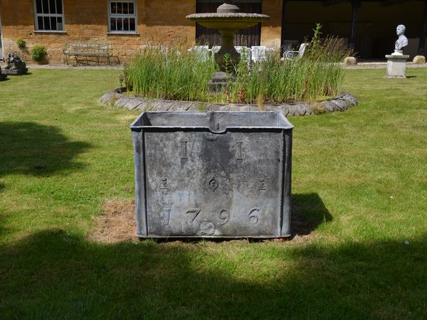 An 18th century lead cistern