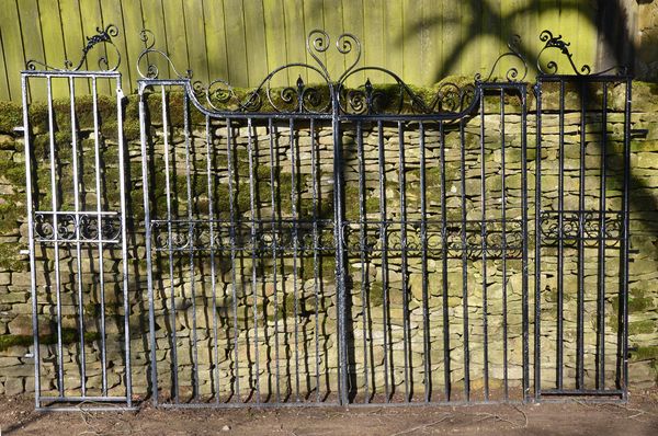 A pair of large garden gates