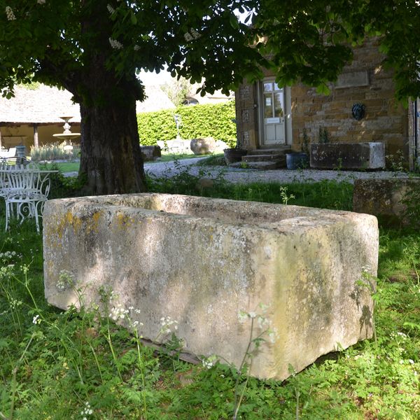 An 18th century large stone trough