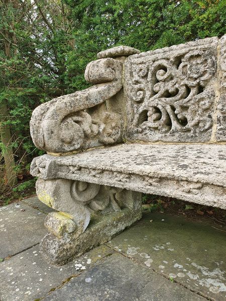 A Baroque garden seat