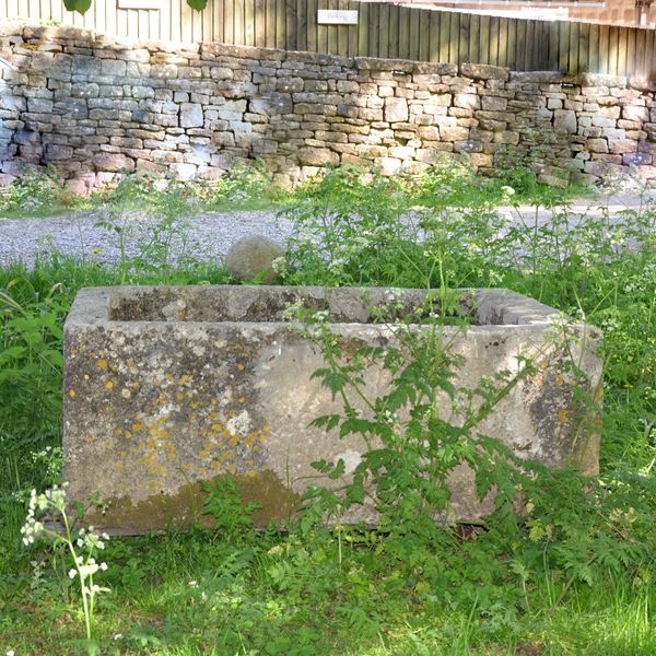 An 18th century large stone trough