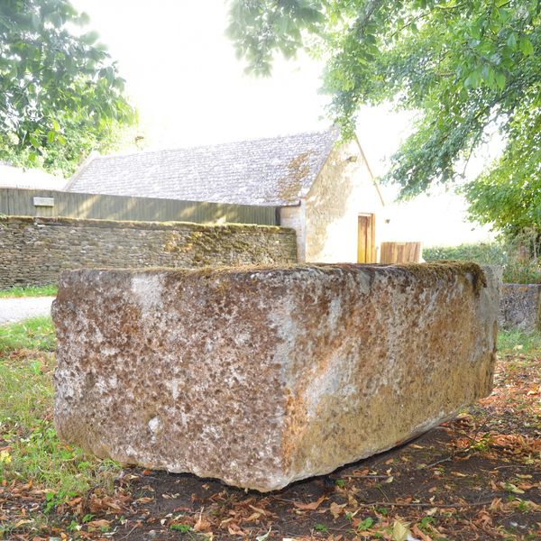An 18th century large stone trough